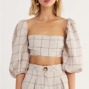RUMER THE LABEL QUINN CROP TOP